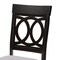 Baxton Studio Lucie Modern and Contemporary Grey Fabric and Dark Brown Finished Wood 7-Piece Dining Set 176-10538-10519-Zoro - alternate 7